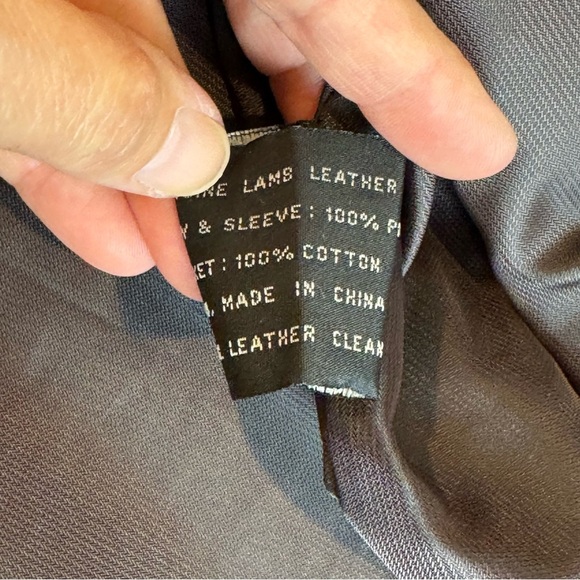 J Park Collection Men’s Lambskin Leather Coat Size L - Picture 16 of 17